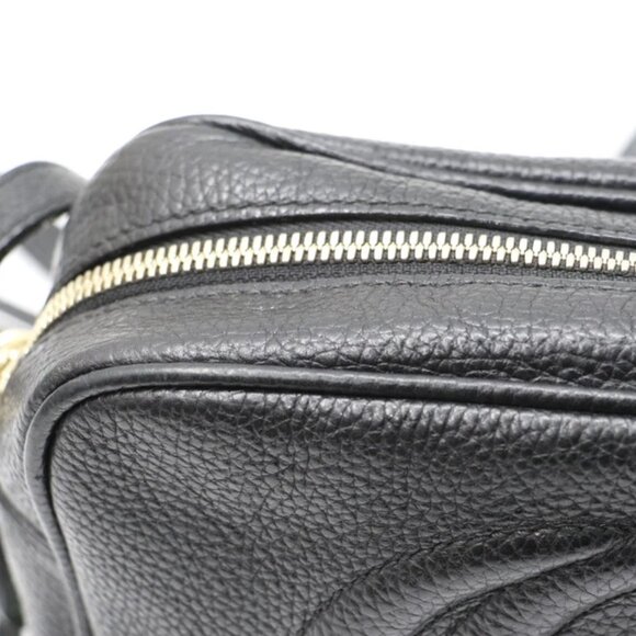 Gucci Pebbled Calfskin Small Soho Disco Bag - Black - Picture 6 of 16